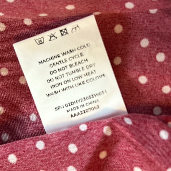 New Bloom Chic Women's US 22 24 Red Polka Dot Ruched Front Tiered Midi Dress NWT - Picture 8 of 13